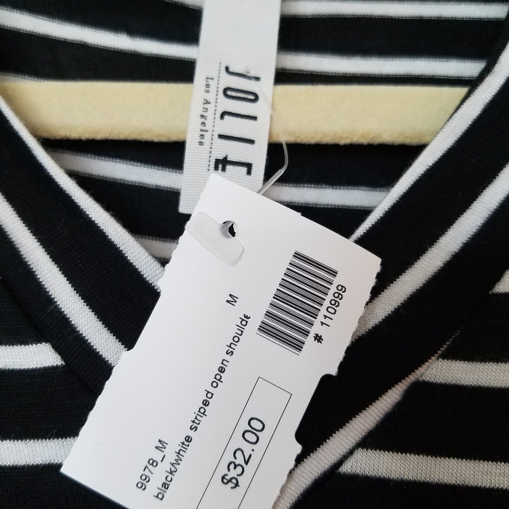 Black Stripe Top - Picture 2 of 3